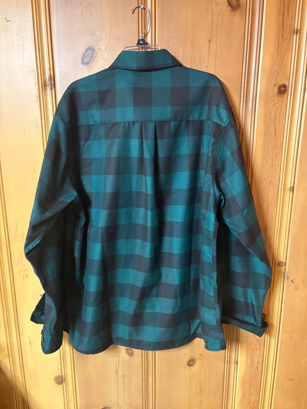 Dixxon Evergreen Green and Black Plaid Button-Down Shirt worn once - Picture 3 of 3